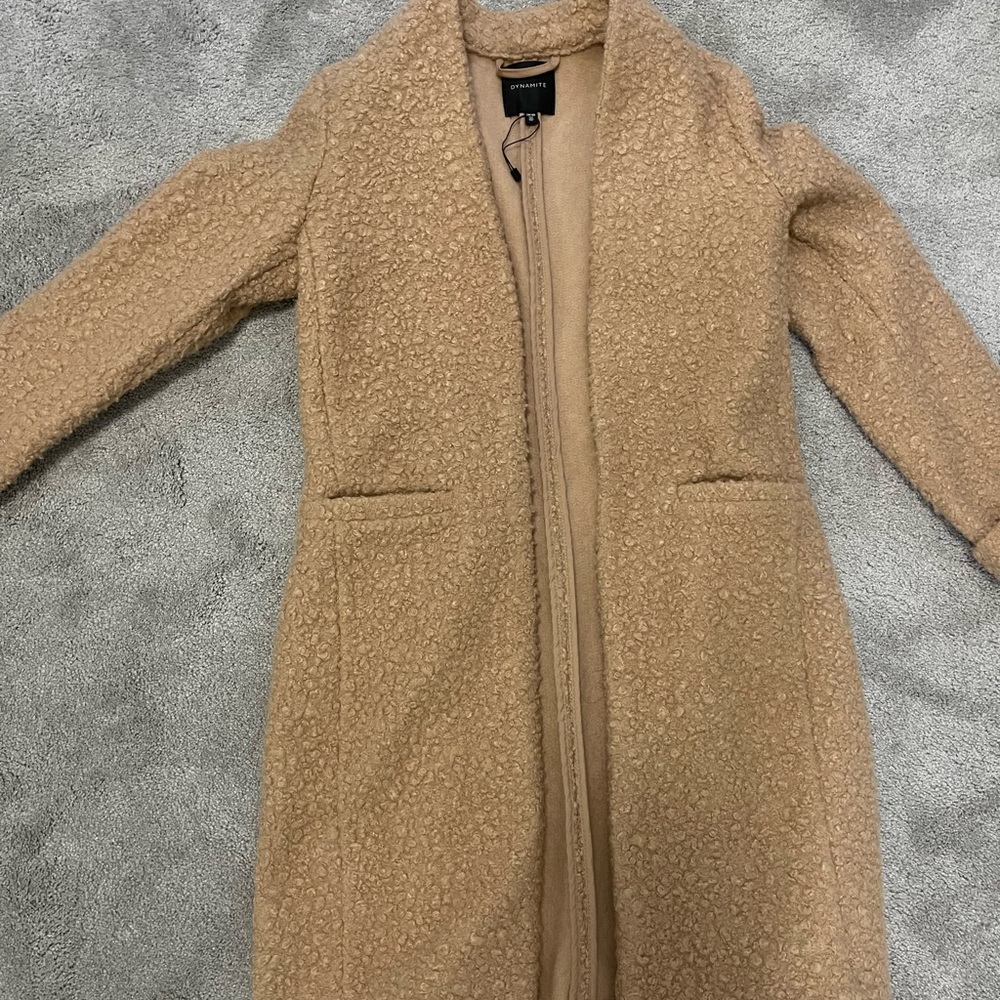 Dynamite brown teddy coat